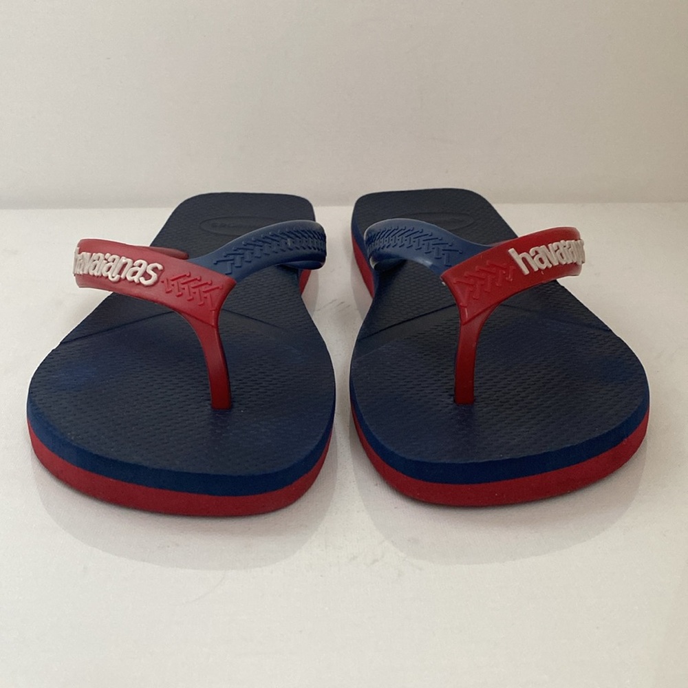 Havaianas Navy Dual Flip Flop Size 9/10 - Picture 2 of 10
